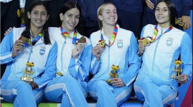 Guadalupe es Oro: Angiolini integró la posta campeona en los Juegos de la Juventud