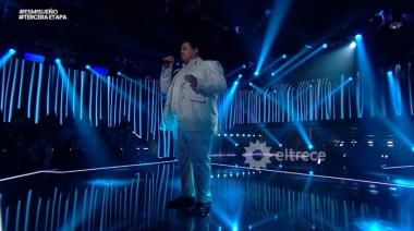 Leonel Carli representó a Necochea en la primera gala de la tercera etapa de Es Mi Sueño