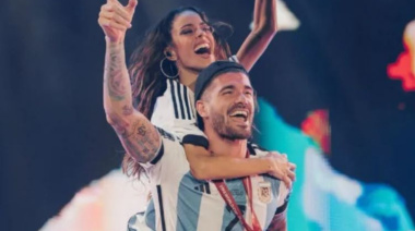El romántico gesto de Tini Stoessel con Rodrigo De Paul después del triunfo contra Inglaterra