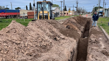 Concluyó la obra de la colectora cloacal, clave para el Barrio Norte