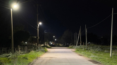 Quequén: se sigue llegando con iluminación a sectores donde antes no había alumbrado público