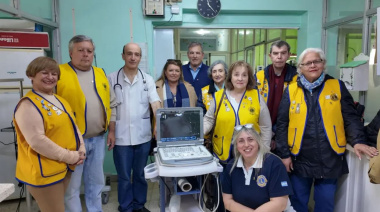 El Club de Leones incorporó un nuevo ecógrafo al Hospital Ferreyra