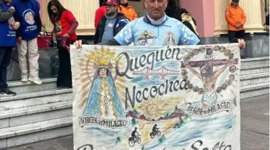 Fernando Dufau llegó a Salta en bicicleta tras recorrer más de 2.000 kilómetros