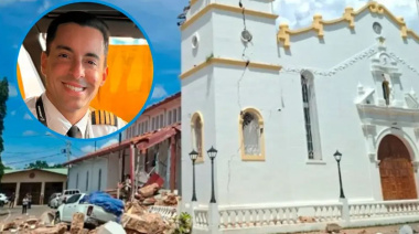 “Estamos bien, Dios es grande”: el mensaje del piloto necochense que vive en Panamá tras el terremoto