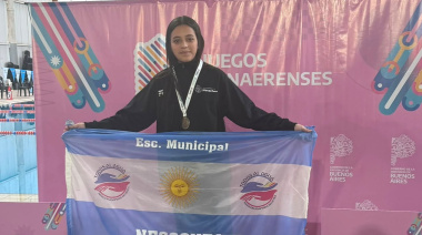 Necochea sumó una medalla de oro en Bonaerenses gracias a la natación adaptada municipal