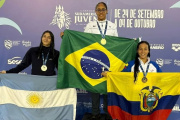 La nadadora Guadalupe Angiolini es subcampeona sudamericana