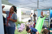 Trabajo cooperativo junto a los scouts para embellecer el Jardín Maternal Acuario