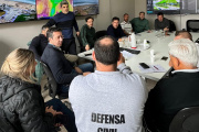 El Intendente y su equipo coordinan tareas ante la continuidad del alerta meteorológico en el distrito