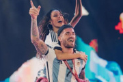 El romántico gesto de Tini Stoessel con Rodrigo De Paul después del triunfo contra Inglaterra