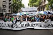 La Marcha Federal Universitaria volvió a movilizar a miles de personas y hubo incidentes frente al Congreso