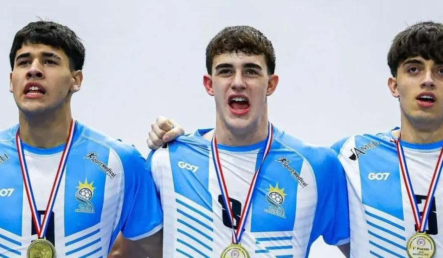 Demian Goñi, campeón del Sur y Centro América con Argentina
